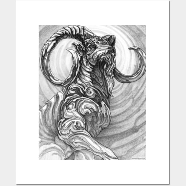 Capricorn - Zodiac Astrology sign Wall Art by Damjan_Gjorgievski